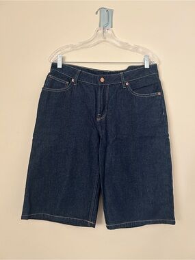 H&M Low Rise Dark Wash Denim Jorts